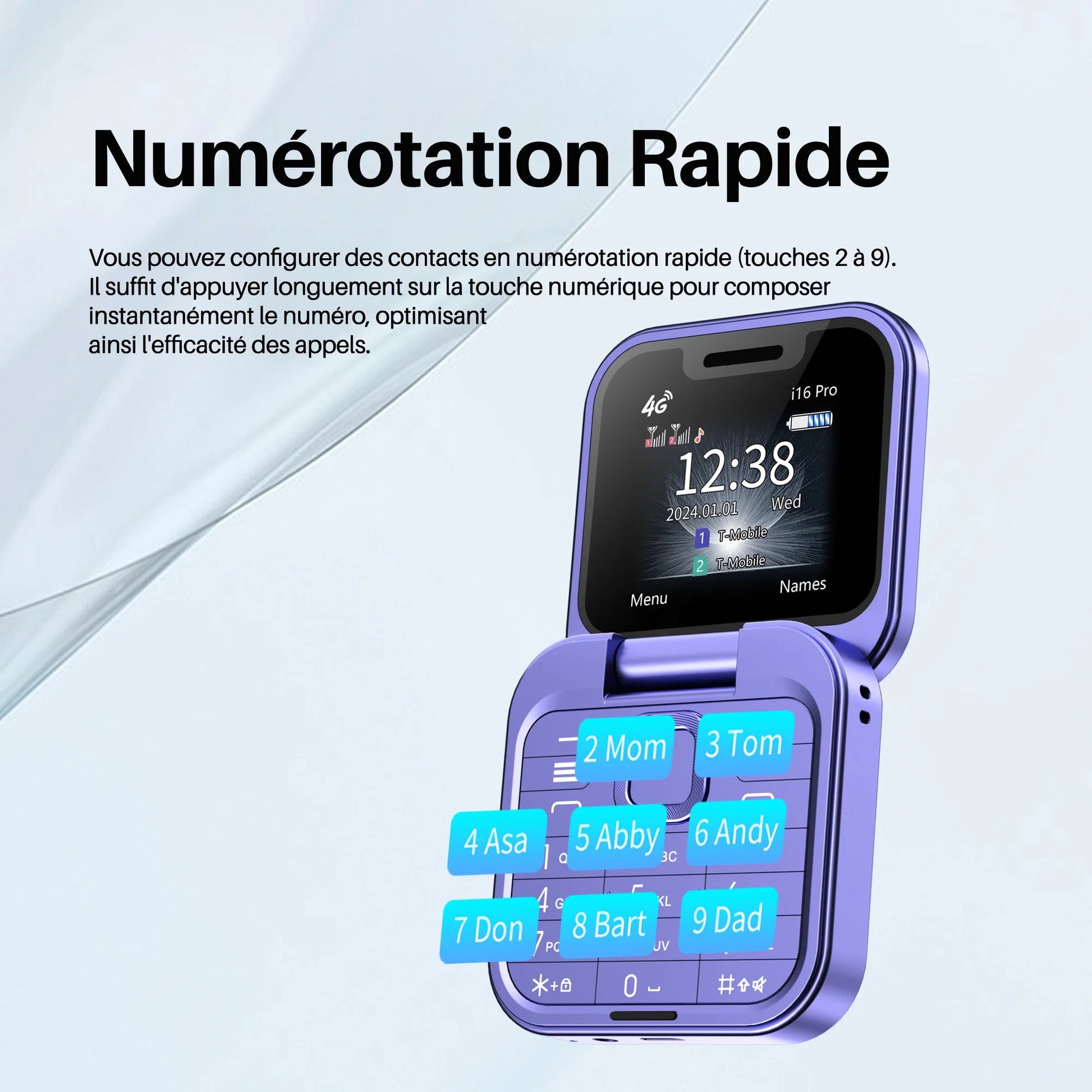 SERVO i16 PRO 4G LTE Foldable Mini Mobile Phone 2 SIM Card - Smartphones Android | DR CLICK Informatique