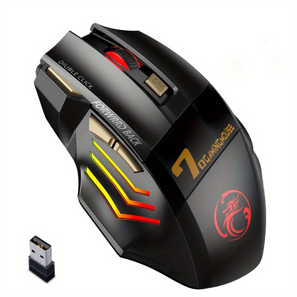 Souris de Gaming Souris sans Fil Rechargeable pour Ordinateur, Souris Ergonomique avec Rétroéclairage RVB et Silencieuse pour PC Portable - Clavier & souris | DR CLICK Informatique