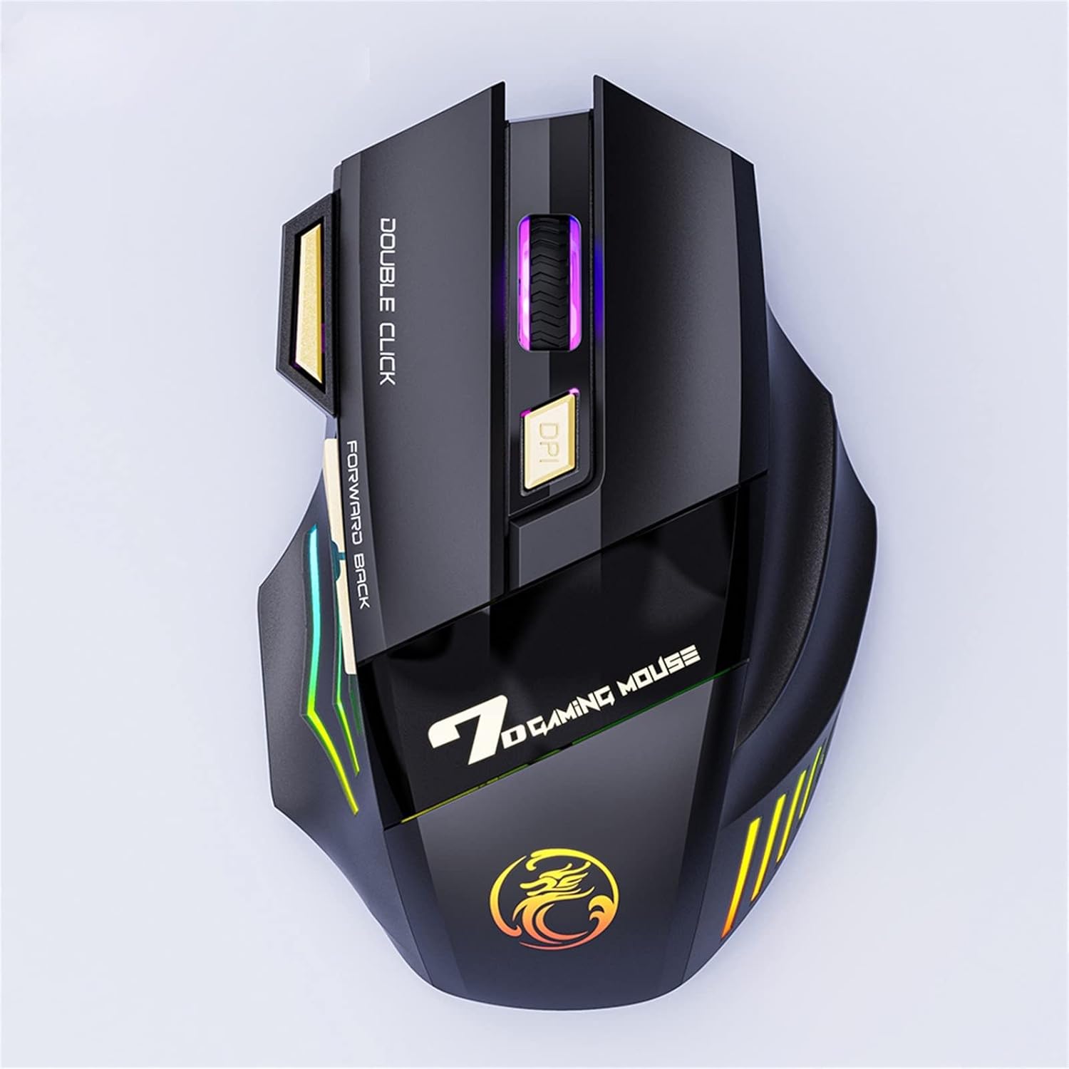 Souris de jeu ergonomique iMice GW - X7 7 boutons rechargeable RVB sans fil - Accessoires gaming | DR CLICK Informatique