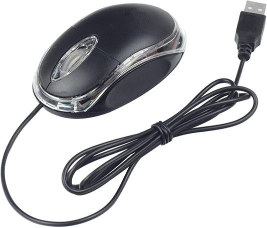 Souris filaire Nixieen noire avec câble USB 1,2 m