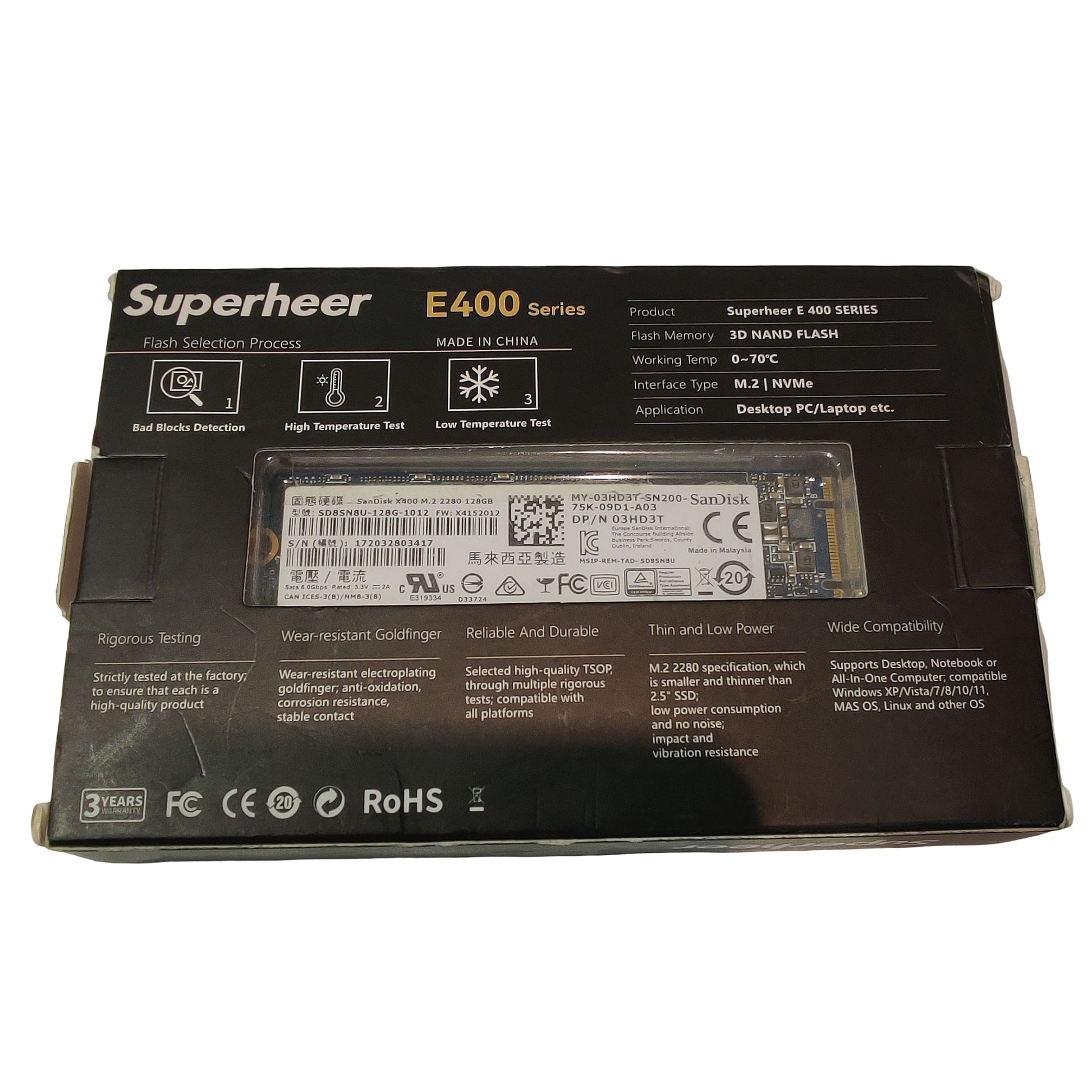 SSD NGFF Superheer E400 – 256 Go - Disque dur & SSD | DR CLICK Informatique