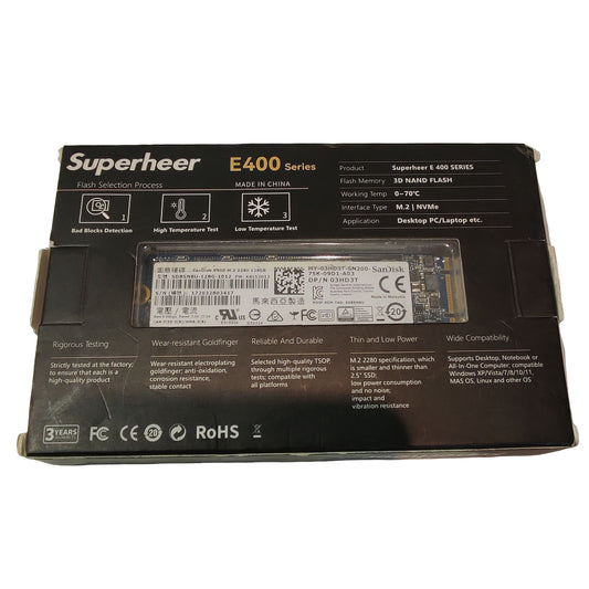 SSD NGFF Superheer E400 – 256 Go - Disque dur & SSD | DR CLICK Informatique