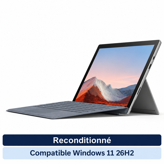 Surface Pro 7 reconditionnée — compatible Windows 11 26H2