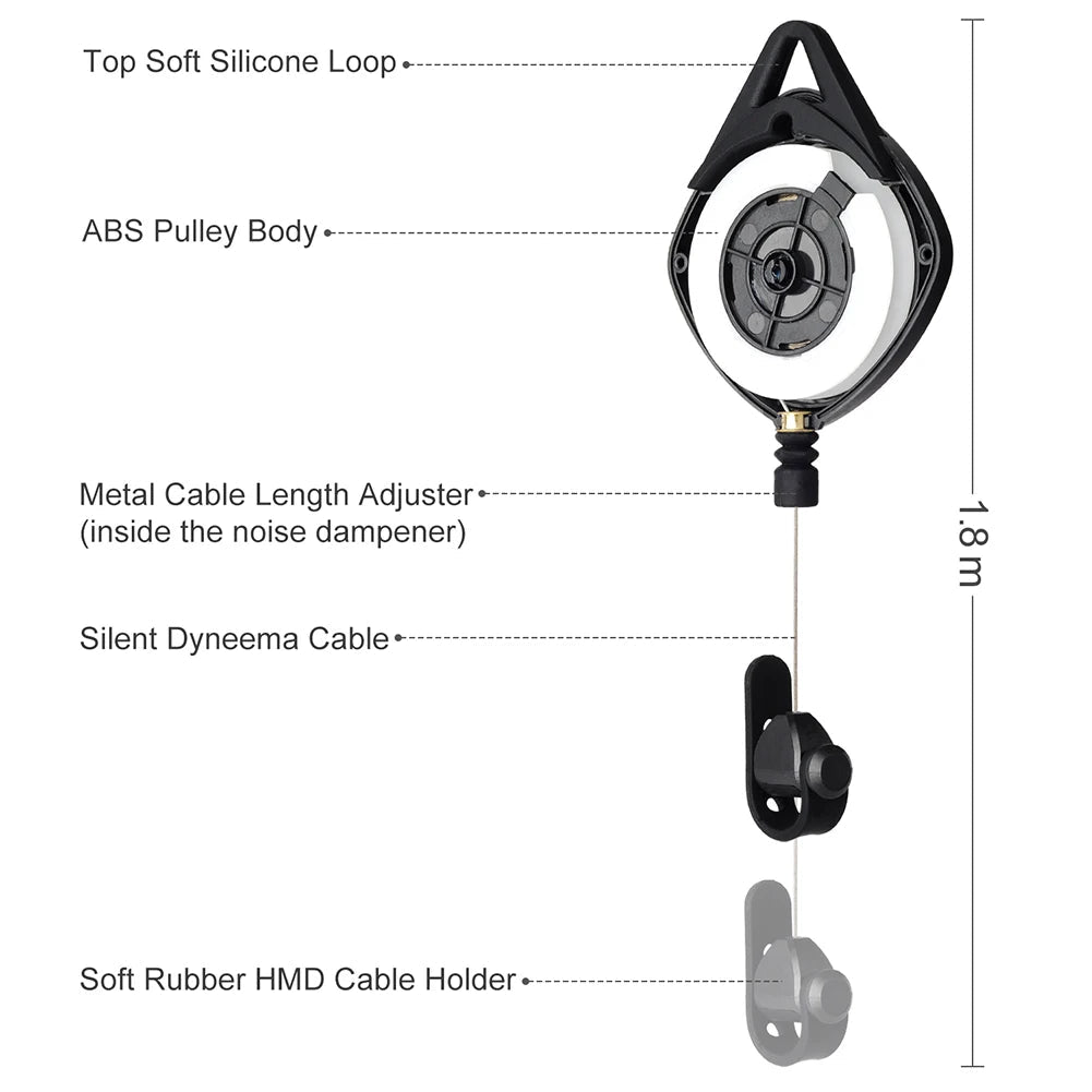 Système de poulie VR plafond gestion câble Oculus Rift S Vive PSVR - Accessoires pour casques de réalité virtuelle | DR CLICK Informatique