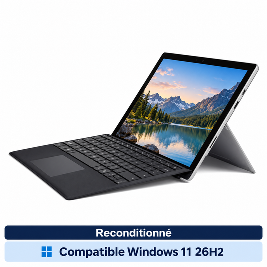 Microsoft Surface Pro 6 écran 12.3" core i5 8th gen 8/256 Go (Reconditionné) — Compatible Windows 11 26H2