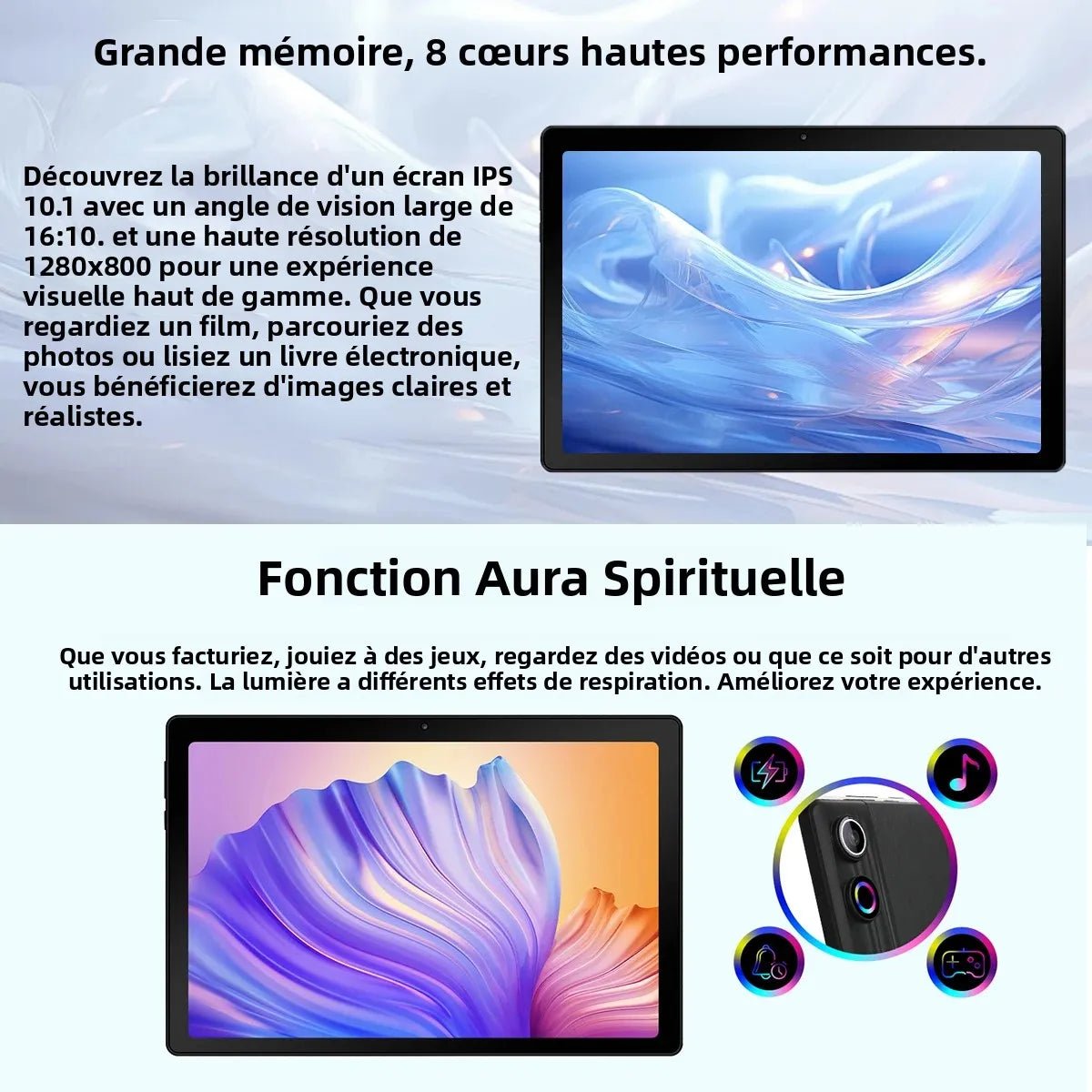Tablette Android 15 10" 64 Go WiFi 6 Pack Clavier & Stylet (Neuf) - Tablette tactile | DR CLICK Informatique