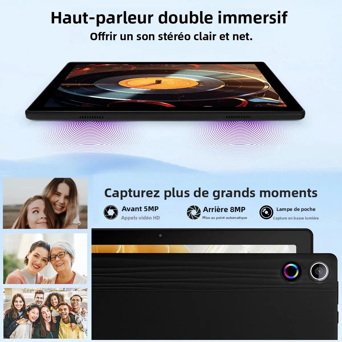 Tablette Android 15 10" 64 Go WiFi 6 Pack Clavier & Stylet (Neuf) - Tablette tactile | DR CLICK Informatique