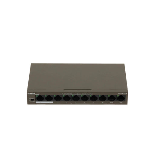 Tenda TEF1110P - 8 - 63W Switch PoE 10 Ports 63W 8 Ports PoE 10/100 Mbps - Switch | DR CLICK Informatique