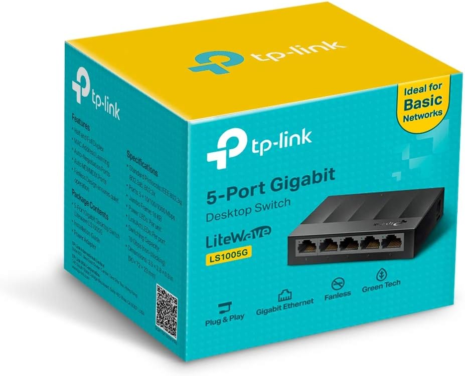 TP - Link LS1005G – Switch Ethernet Gigabit 5 Ports (10/100/1000 Mbps) - Switch | DR CLICK Informatique