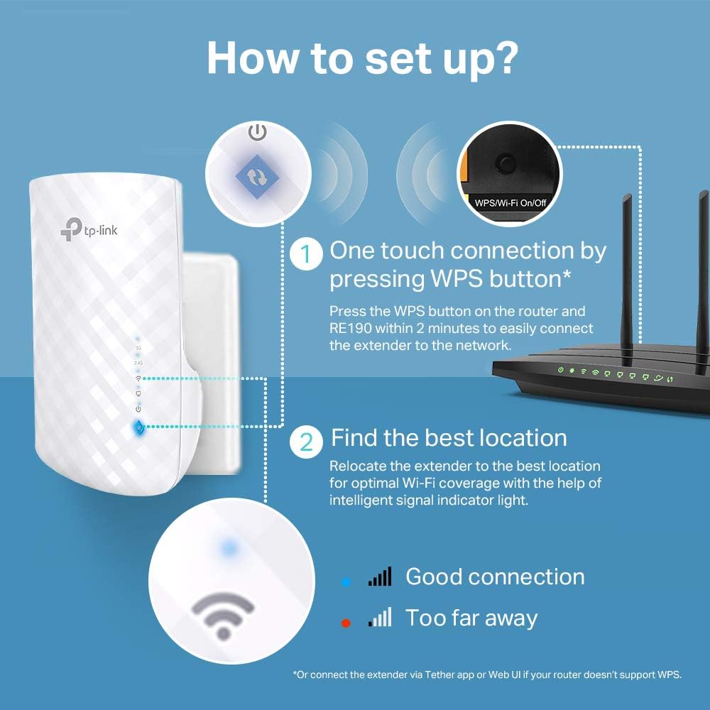 TP - Link RE190 – Répéteur Wi - Fi AC750, Extendeur Wi - Fi Compatible Toutes Box - Répéteur Wi - Fi | DR CLICK Informatique