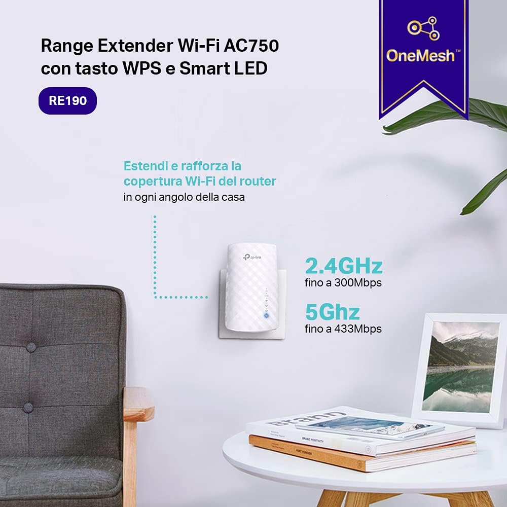 TP - Link RE190 – Répéteur Wi - Fi AC750, Extendeur Wi - Fi Compatible Toutes Box - Répéteur Wi - Fi | DR CLICK Informatique