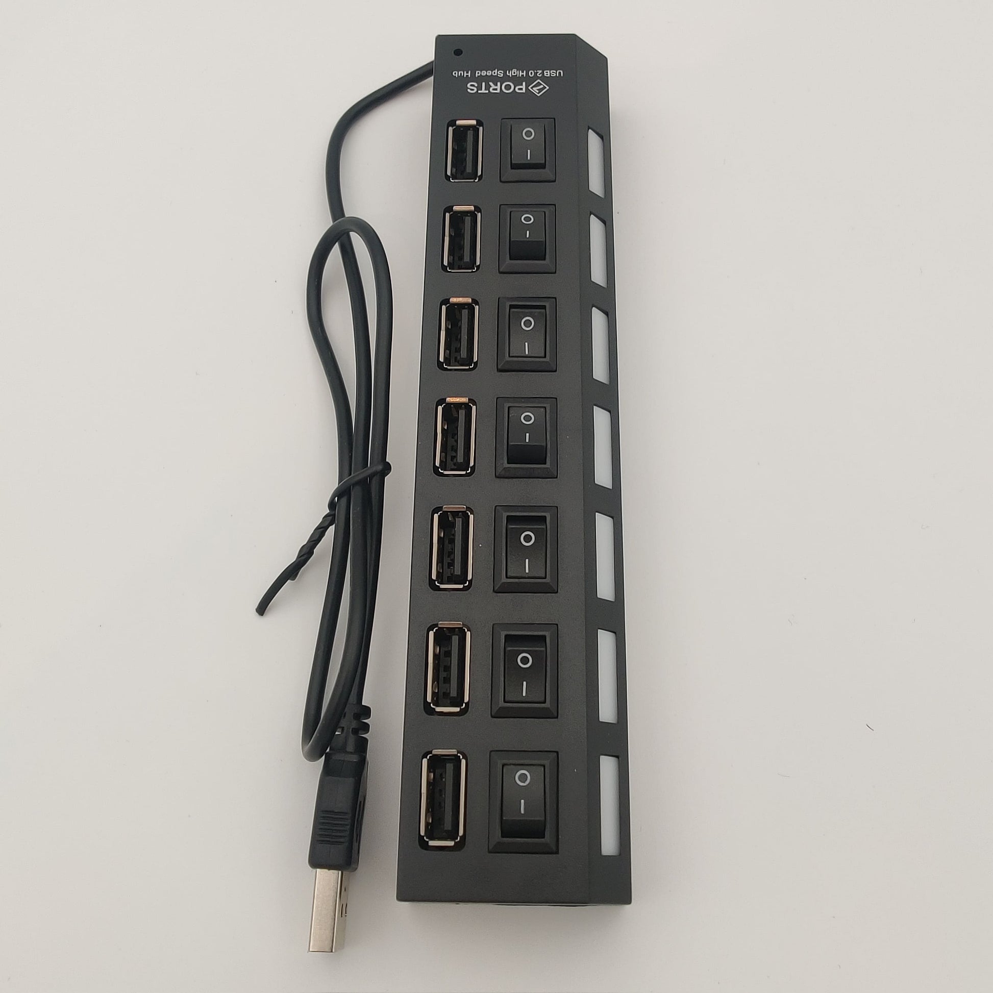 Hub USB 7 ports avec interrupteurs individuels
