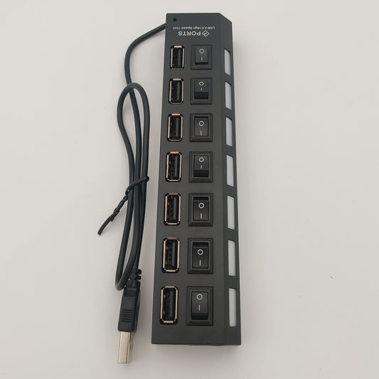 Hub USB 7 ports avec interrupteurs individuels
