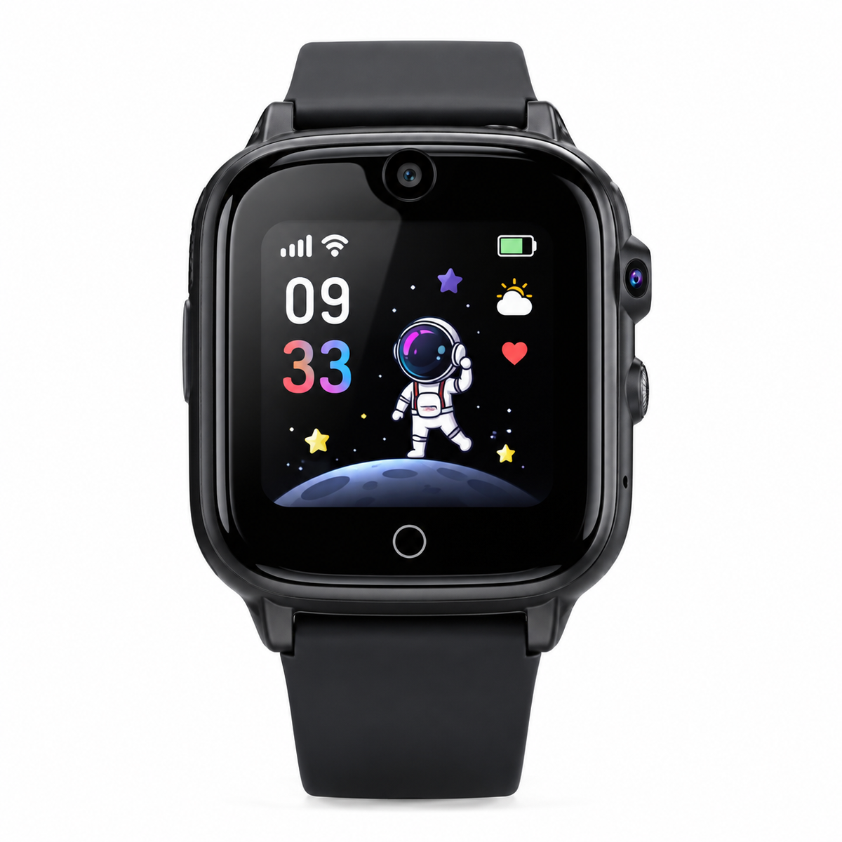 Montre connectée pour enfant — noire
