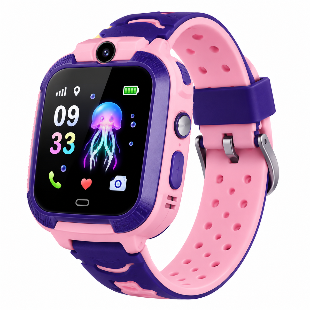 Montre connectée pour enfant — rouge ou rose