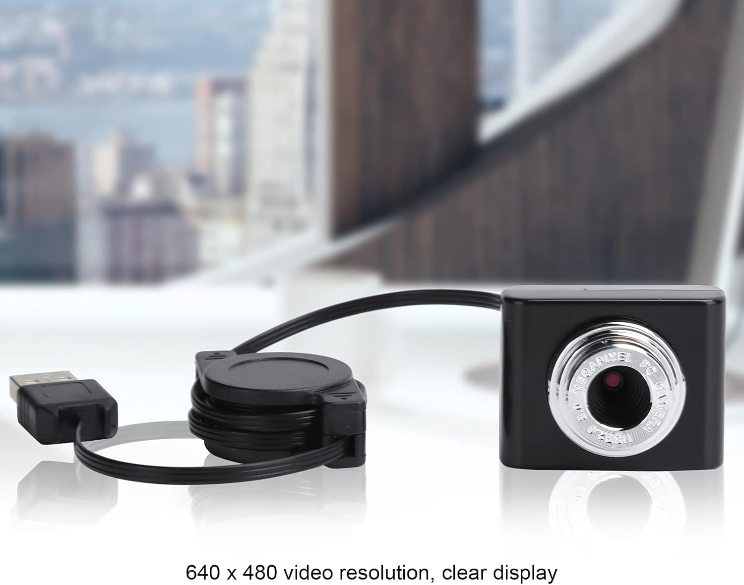 Webcam PC, Mini Webcam Stable avec câble rétractable - Webcam | DR CLICK Informatique