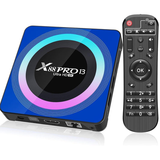 X88 Pro 13 boitier IPTV Android 13.0 TV Box 4GB RAM 32GB ROM - Lecteurs et accessoires multimédia | DR CLICK Informatique
