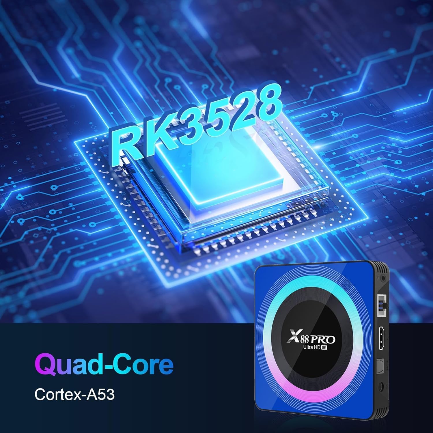 X88 Pro 13 boitier IPTV Android 13.0 TV Box 4GB RAM 32GB ROM - Lecteurs et accessoires multimédia | DR CLICK Informatique