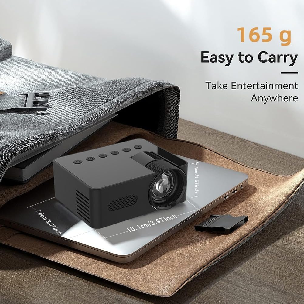 YT100 Mini projecteur de maison, portable, noir, LCD, USB - Visioconférence | DR CLICK Informatique